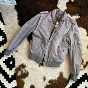 Genuine Leather convertible Bomber Jacket